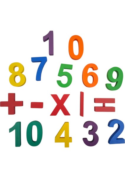 3D Baskı Renkli Matematik Öğrenme Seti (Sayılar ve Işlem Sembolleri 0-10) fiyatları