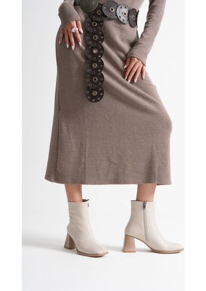 Ornela Kadın Bej Topuklu Bot fırsatları