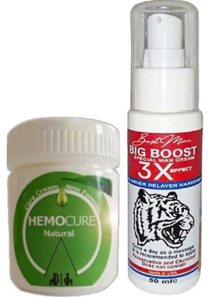 Hemocure 50 ml Cream Özel Kremi + Yanında Erkeklere Özel 3x Krem