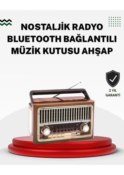 Ahşap Görünümlü Masaüstü Bluetooth Cihaz