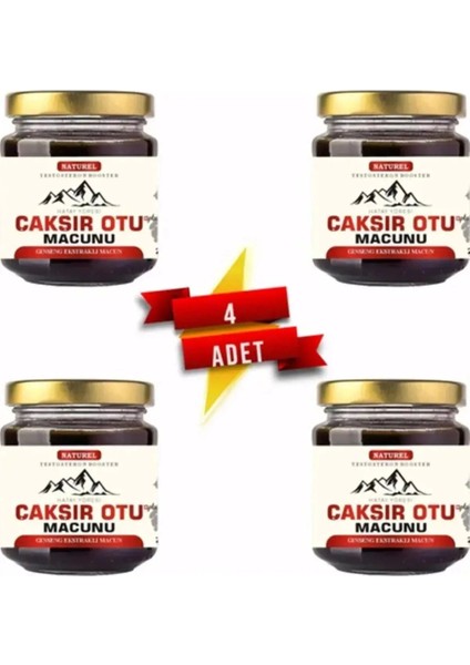 Erkeklere Özel 24 Saat Etkili Hatay Yöresi Çakır Otu Macunu 240 gr x 4 Adet