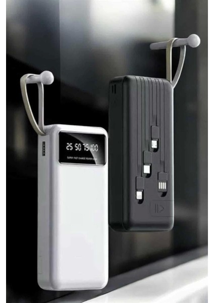 Buğz 20.000 Mah LED Işıklı LCD Ekran USB Girişli Type-C Lightning Powerbank fırsatları