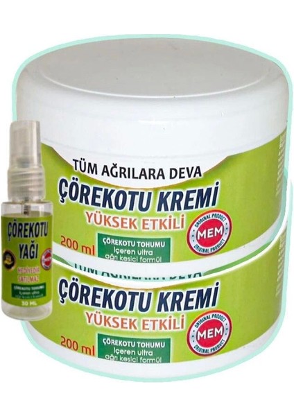 Çörek Otu Agrilara Bakım Kremi 2X200 Ml+30 ml Çörek Otu Yağı ile