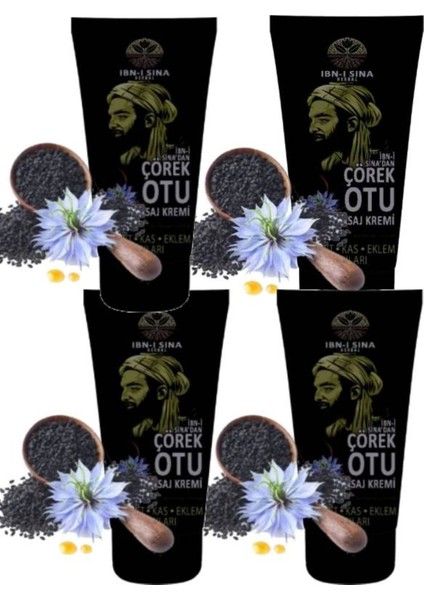 Çörek Otu Sırt Bel Kas Diz Iskelet Agrilari Için Bakım Kremi 50 ml x 4 Adet