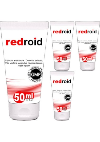 Redroid 4 Adet Hemeroid Masaj Kremi 50 ml Özel Krem