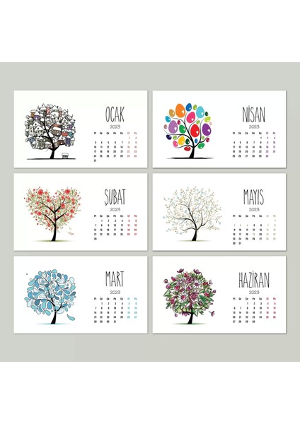 Dört Mevsim Ağaç Takvimi, 2026 Masa Takvimi, Ilkbahar Yaz Sonbahar Kış Ağaç Resimli Takvim fırsatları