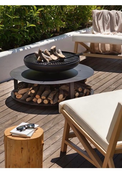 Fuji Odunluklu Ateş Çukuru | Bahçe Şöminesi & Bahçe Masası fırsatları
