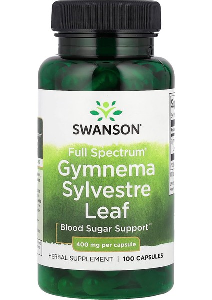 Full Spectrum Gymnema Sylvestre Leaf – 100 Kapsül (400 Mg)
