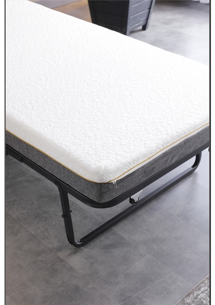 Limnihome Devon Metal Katlanır Karyola + Yatak (Beyaz) fiyatları