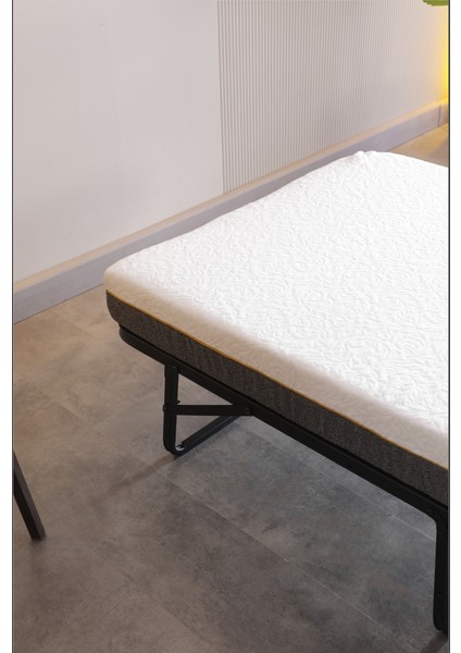 Limnihome Devon Metal Katlanır Karyola + Yatak (Beyaz) modelleri