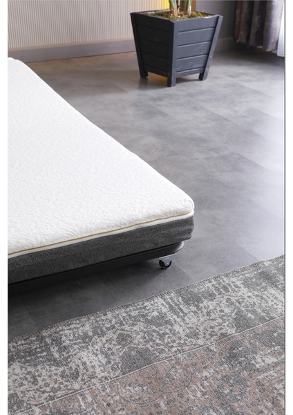 Limnihome Devon Metal Katlanır Karyola + Yatak (Beyaz) fırsatları