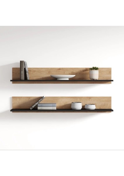 Dekoratif 2 Adet Atlantik Çam Siyah Çerçevelik, Duvar Rafı, Baharatlık, Montessori Raf 2 Decorative Frame, Wall Shelf, Spice Rack, 1 Piecemontessori Shelf1 modelleri