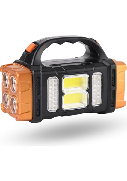 Büro Ev Ofis Kamp Keyfi Için 1500MAH Solar Şarjlı Taşınır Sızdırmaz LED Cob El Feneri