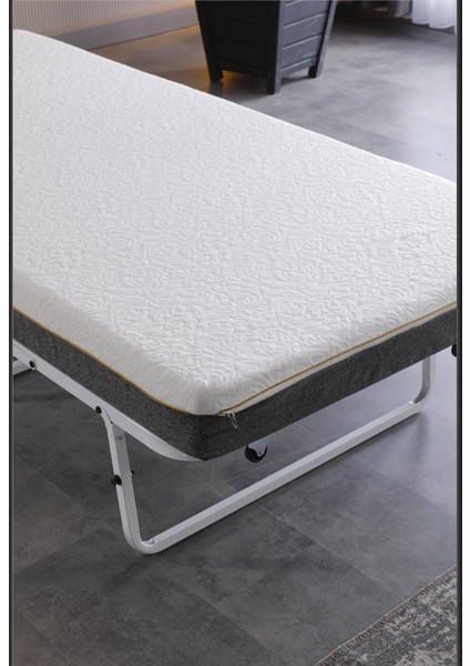 Limnihome Devon Metal Katlanır Karyola + Yatak (Beyaz) modelleri