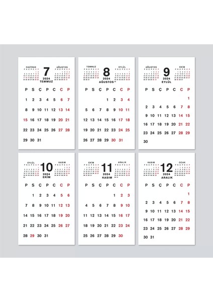 Haftalık Planlamalı Organizer Takvim, 2026 Masa Takvimi, Üçgen Takvim, Önceki ve Sonraki Aylar fırsatları