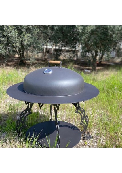 MAUNA Odunluklu Ateş Çukuru, Bahçe Şöminesi ve Barbekü Seti