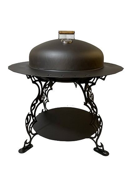 MAUNA Odunluklu Ateş Çukuru, Bahçe Şöminesi ve Barbekü Seti