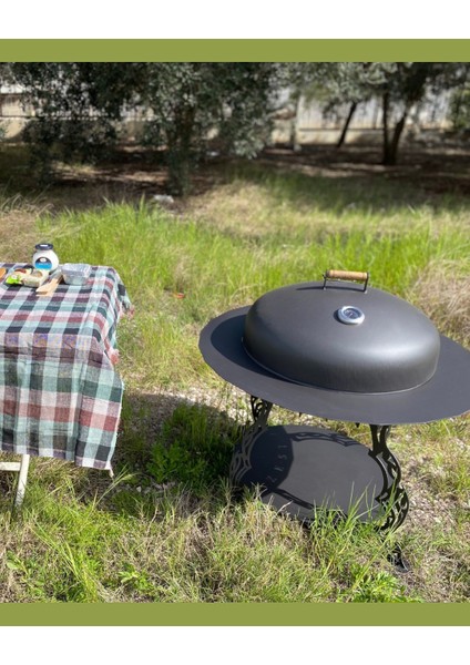 MAUNA Odunluklu Ateş Çukuru, Bahçe Şöminesi ve Barbekü Seti