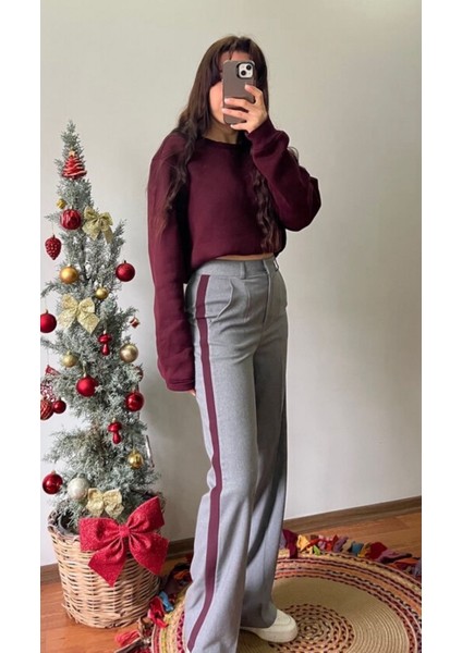 Bordo Şerit Pantolon fiyatları