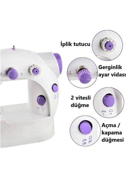 Mini Ev Dikiş Makinesi Pedallı Kolayca Dikiş Yapılabilicek Dikiş Makinesi indirimleri