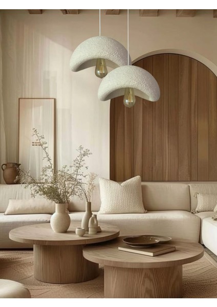 Iskandinav Beton Avize 30/35 cm 2’li Sarkıt Avize