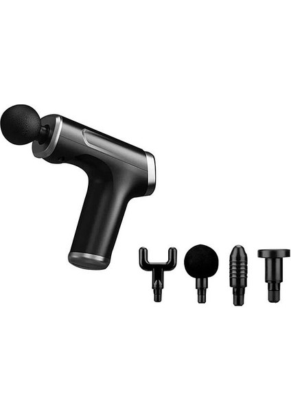 4 Başlıklı Mini Fascial Gun Profesyonel Masaj Tabancası ve Masaj Aleti Komple Vücut modelleri