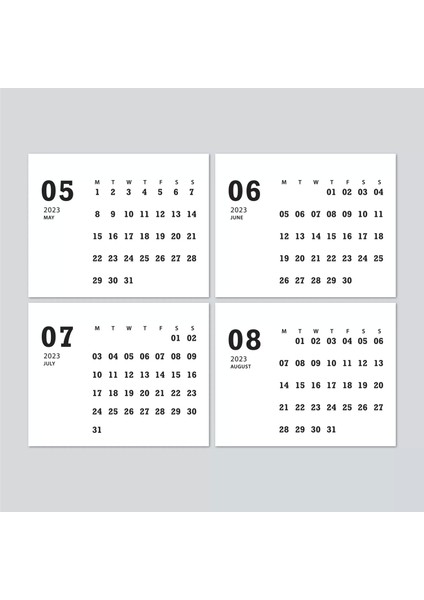 2026 Takvim, Kraft Sert Üçgen Ayak, 2026 Masa Takvimi modelleri