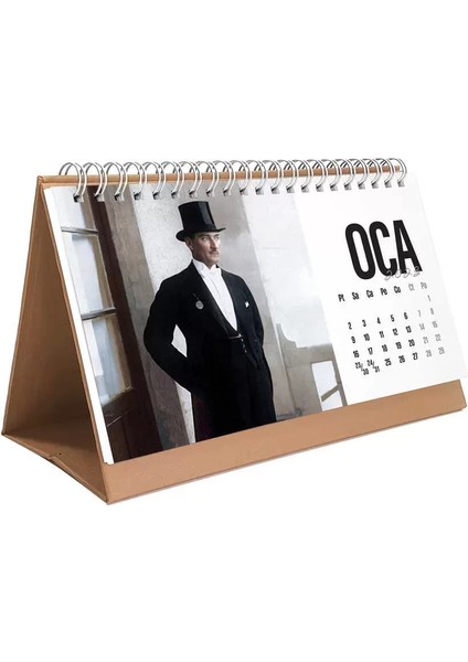 Atatürk Fotoğraflı Masa Takvimi - 2026 Takvimi