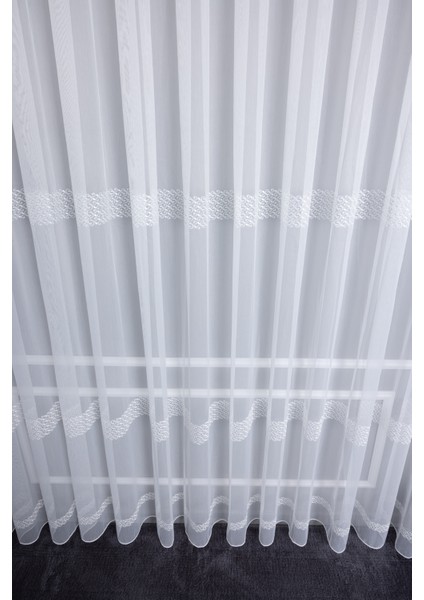 Capella Ekru 1/2.5 Normal Pileli Işlemeli Ütü Istemez Kırışmaz Yeni Sezon Salon Oda Tül Perdesi indirimleri