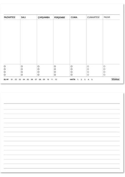 Haftalık Planlamalı 2026 Masa Takvimi indirimleri