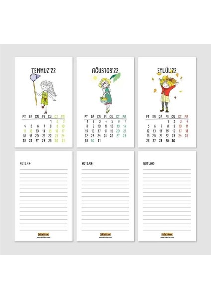 Mevsimsel 2026 Masa Takvimi Sevimli Kız Haftalık Planlayıcı Takvim Kraft fırsatları