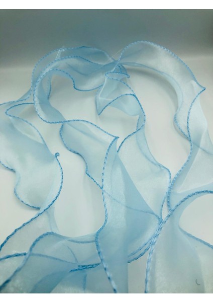 Fırfırlı Tül Organze Kurdele 2 mt (7cm x 2mt), Çiçek Malzemesi, Gelin Buketi, Bohça Misinalı Fırfır modelleri