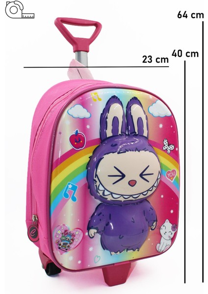 Labubu Çekçekli Anaokulu Çantası - Çocuk Çanta - Kreş Çantası - Labubu Çanta indirimleri