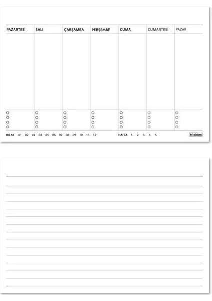 Haftalık Planlayıcı 2026 Masa Takvimi - Kediler indirimleri