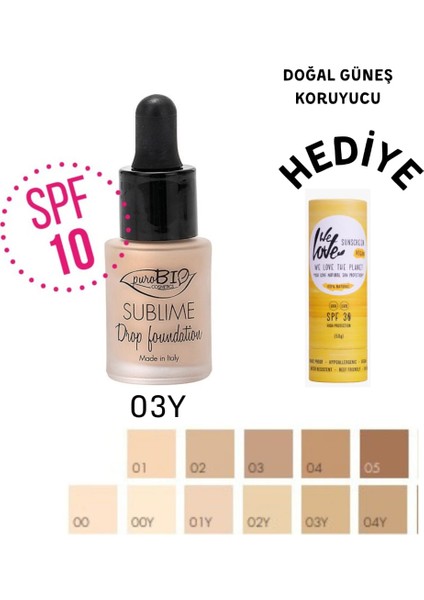 Vegan Lifting Etkili Sublime Drop Fondöten 03Y