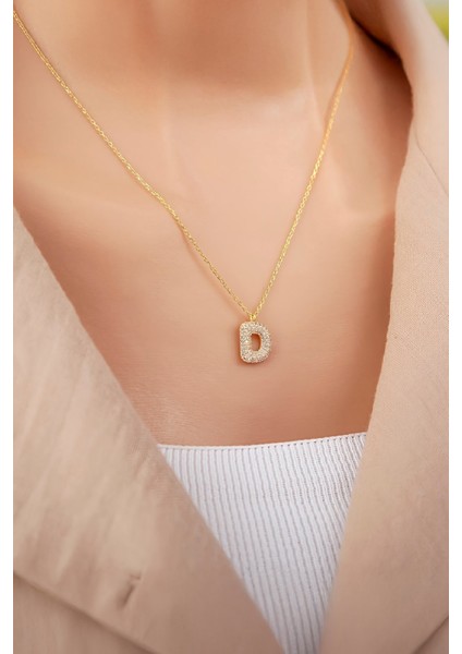 Altın Kaplama 925 Ayar Gümüş Bayan Harfli Kolye fiyatları