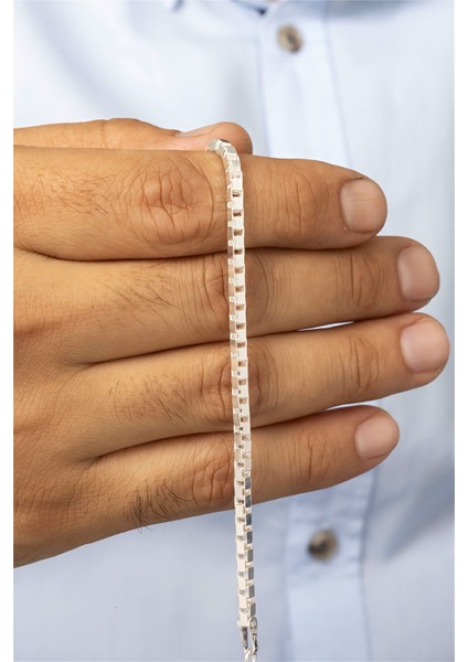 Küp Zincir Gümüş Erkek Bileklik fiyatları