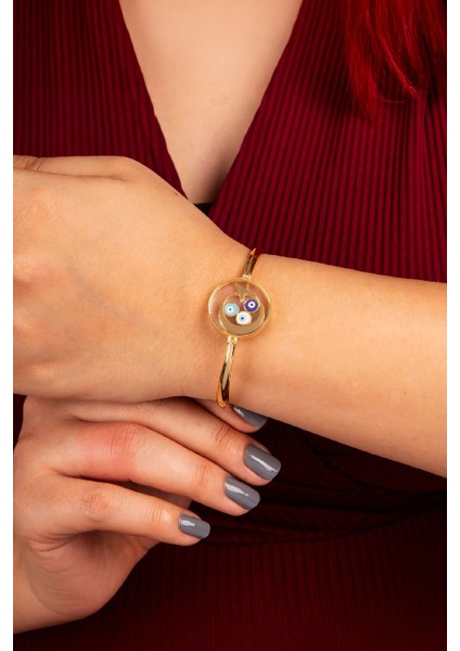 925 Ayar Gümüş Altın Kaplama Ayyıldız Motifli Çerçeve Bayan Bileklik fiyatları