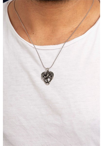 925 Ayar Gümüş Ejderha Erkek Kolye fiyatları