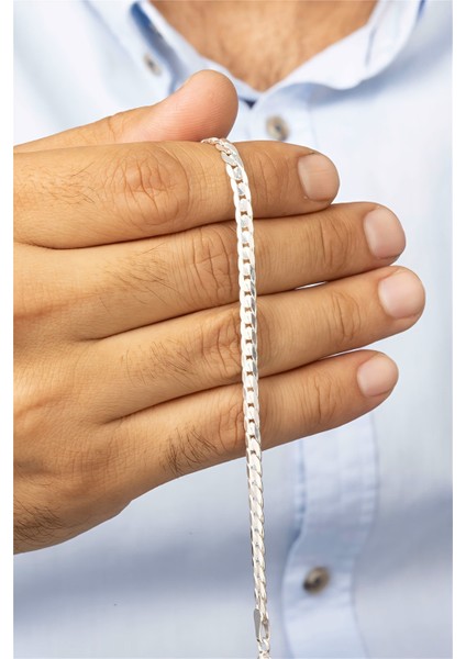 Sık Gurmet Zincir Klasik Gümüş Erkek Bileklik fiyatları