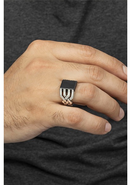 Sarmal Desenli 925 Ayar Gümüş Erkek Yüzük fiyatları