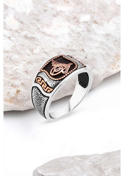 Osmanlı Tuğralı Gümüş Erkek Yüzük