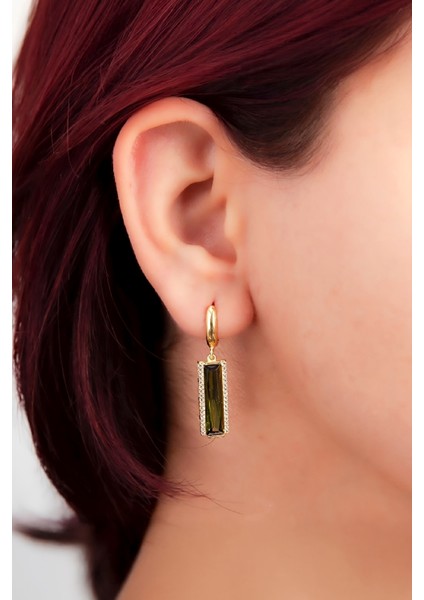 Altın Kaplama 925 Ayar Zultanit Taşlı Gümüş Küpe fiyatları