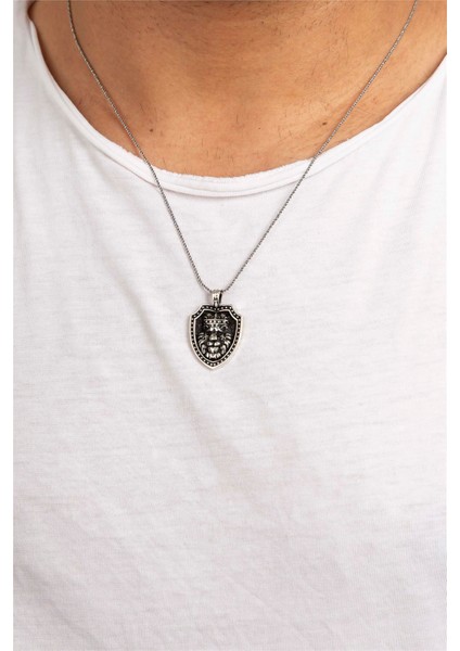 925 Ayar Gümüş Aslan Kral Erkek Kolye fiyatları