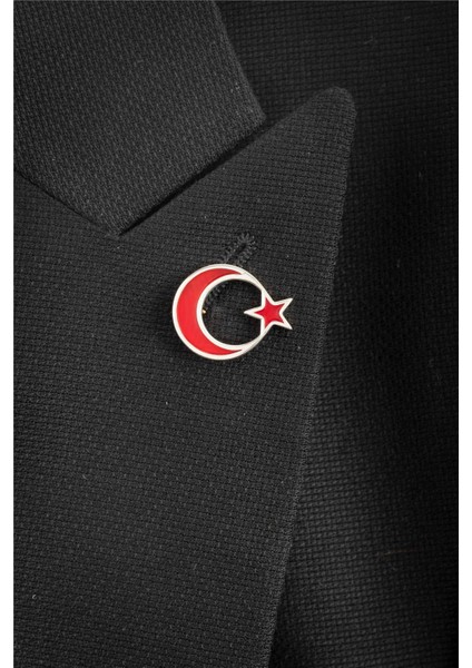 925 Ayar Gümüş Mineli Türk Bayrağı Rozet modelleri