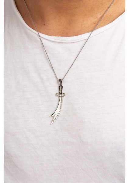 925 Ayar Gümüş Zülfikar Kılıcı Erkek Kolye fiyatları
