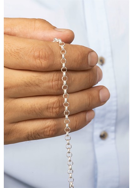 Halka Zincir Gümüş Erkek Bileklik fiyatları