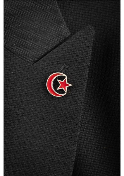 925 Ayar Gümüş Ayyıldız Mineli Rozet modelleri