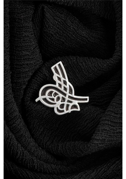 925 Ayar Gümüş Tuğralı Rozet