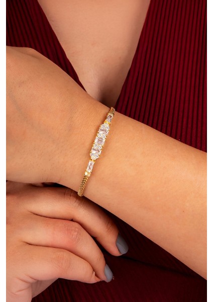 925 Ayar Gümüş Altın Renk Küp Zincir Baget Bayan Bileklik fiyatları